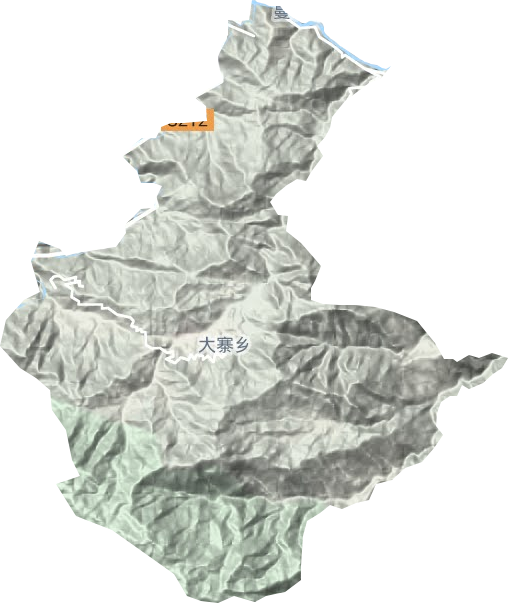 大寨乡地形地图
