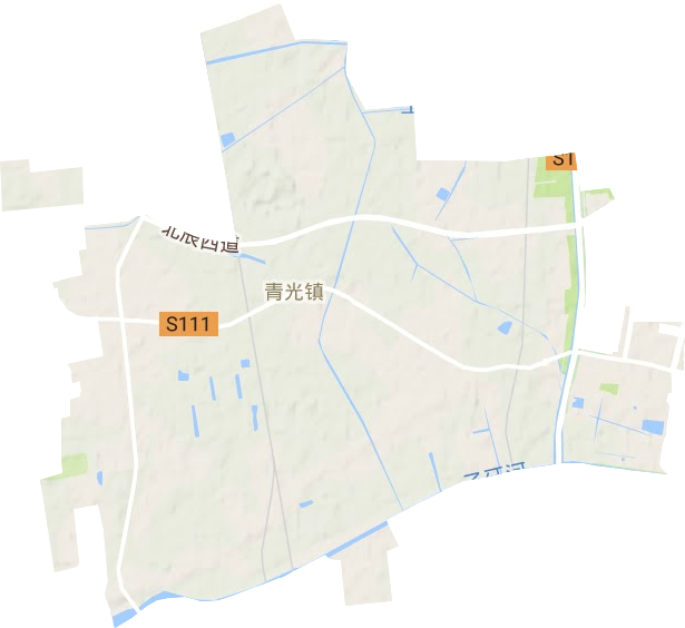 青光镇地形地图