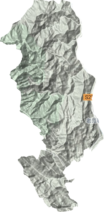 老范寨乡地形地图