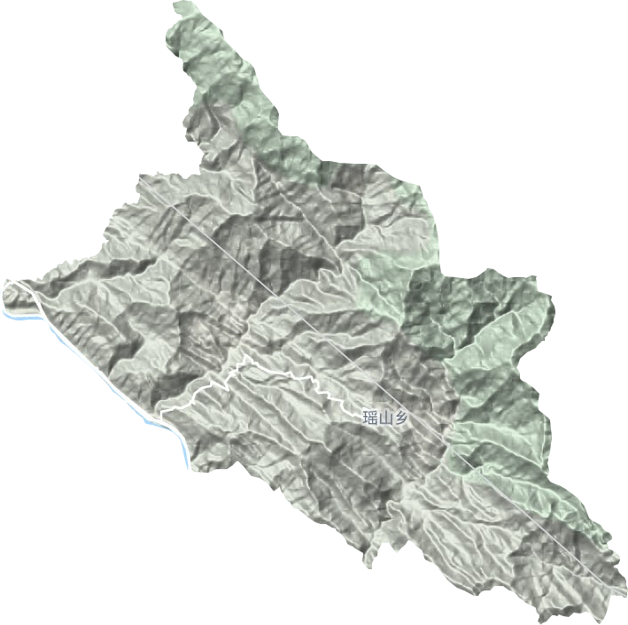 瑶山乡地形地图