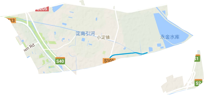 小淀镇地形地图
