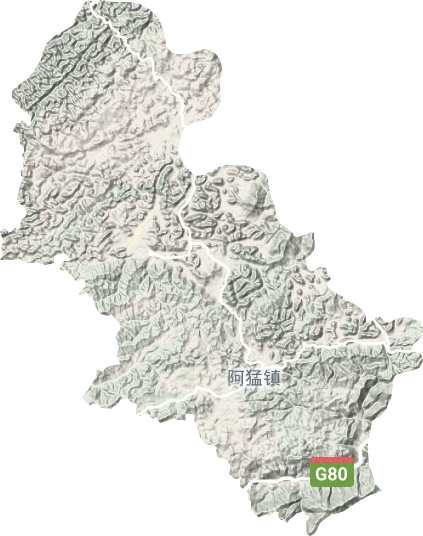 阿猛镇地形地图