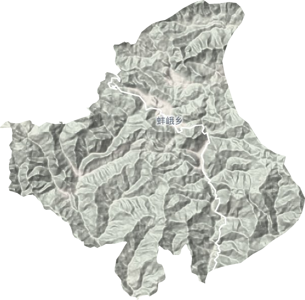 蚌峨乡地形地图