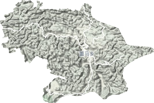 董马乡地形地图