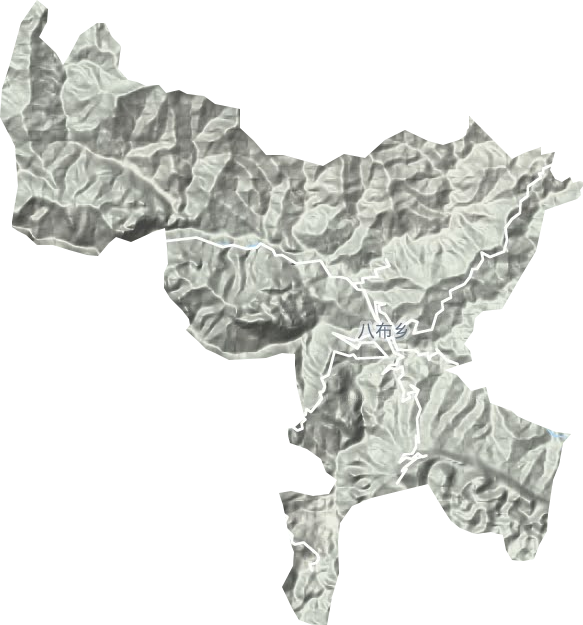 八布乡地形地图