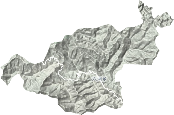 六河乡地形地图