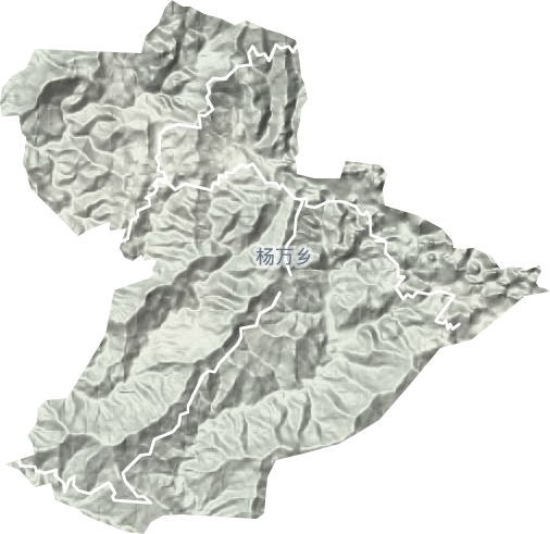 杨万乡地形地图