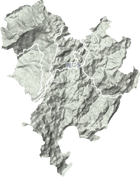 篾厂乡地形地图