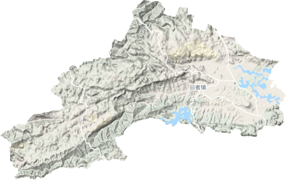 曰者镇地形地图