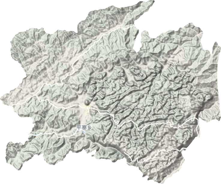平寨乡地形地图