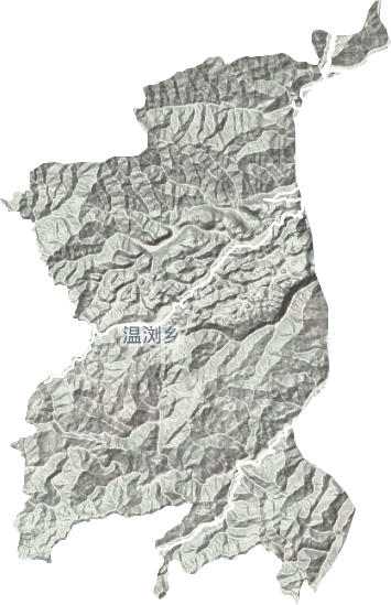 温浏乡地形地图
