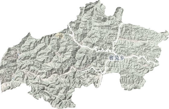 者兔乡地形地图