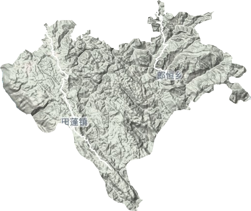 田蓬镇地形地图