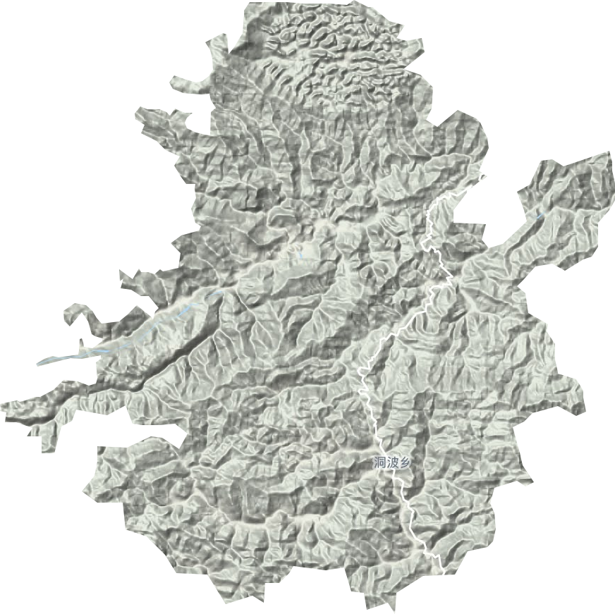 洞波瑶族乡地形地图