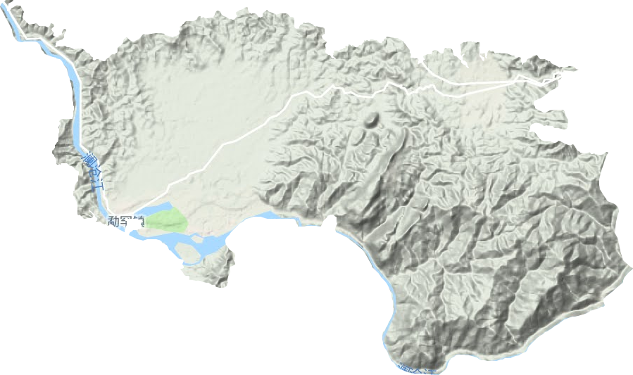 勐罕镇地形地图