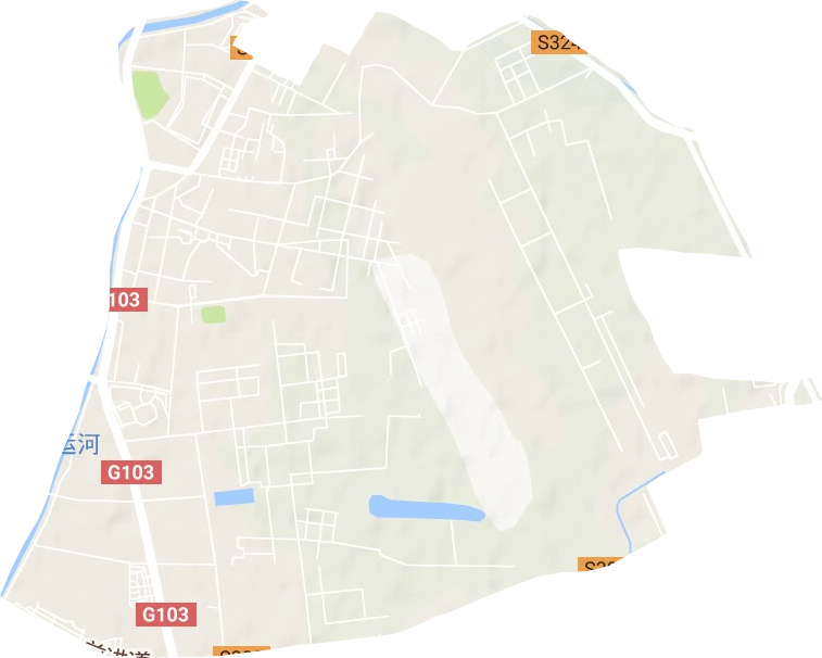 杨村街道地形地图