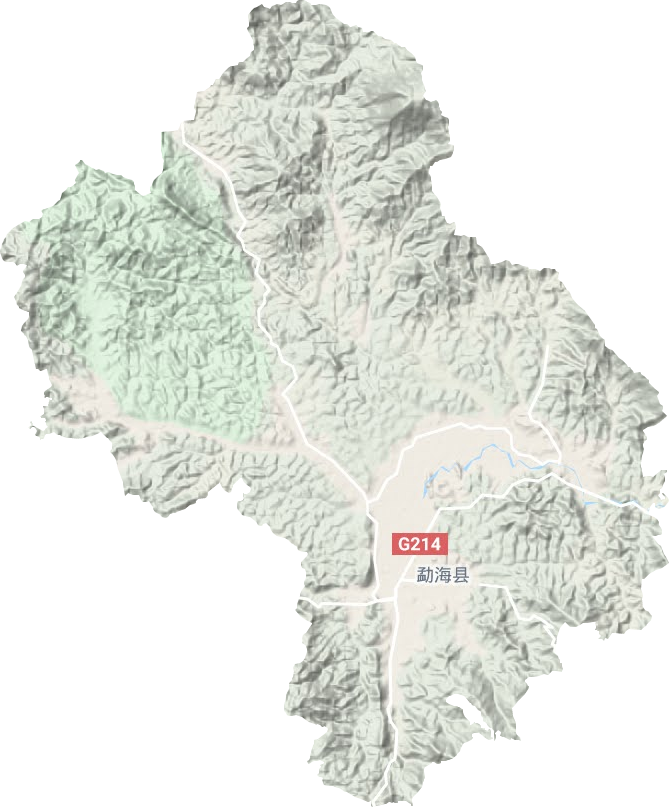 勐海镇地形地图