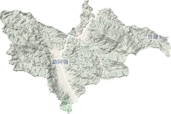 勐阿镇地形地图