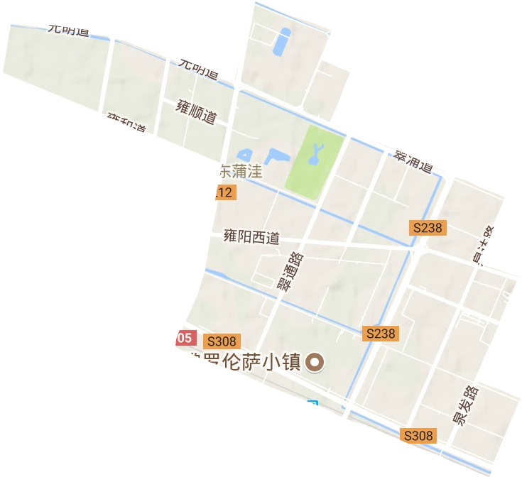 东蒲洼街道地形地图