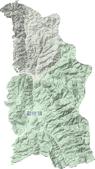 勐伴镇地形地图