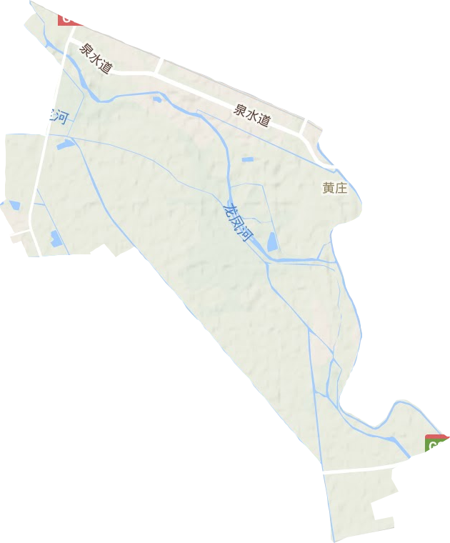 黄庄街道地形地图