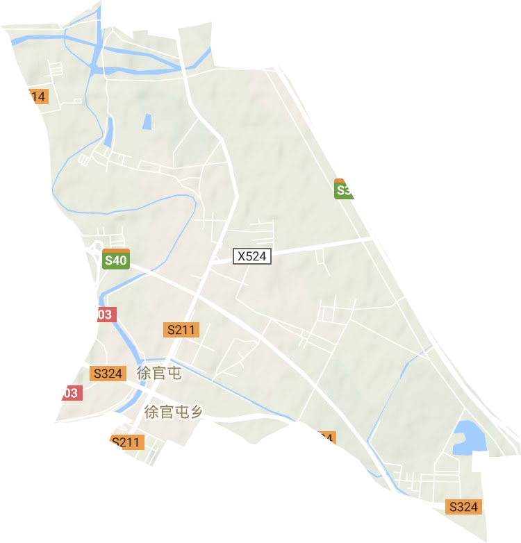 徐官屯街道地形地图
