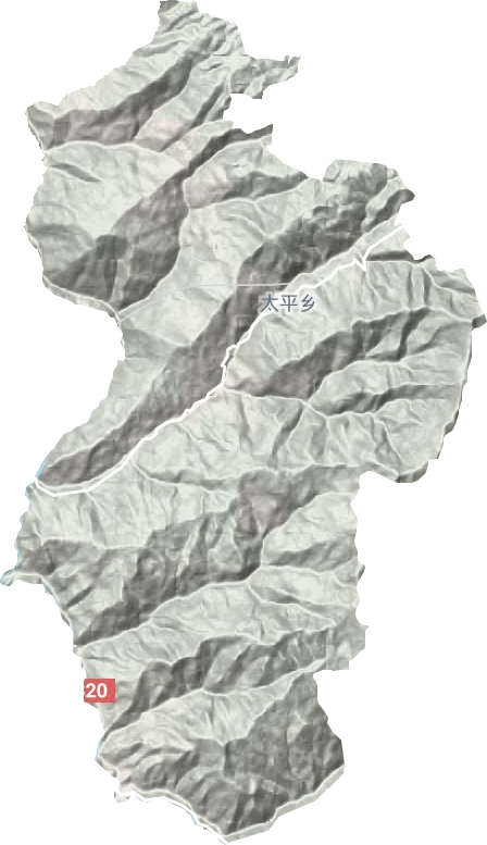 太平乡地形地图