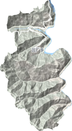 瓦厂乡地形地图