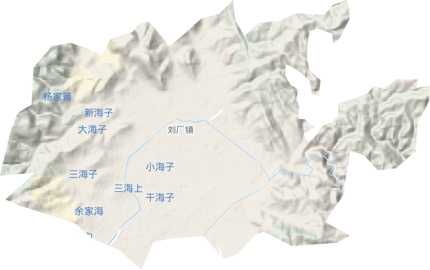 刘厂镇地形地图