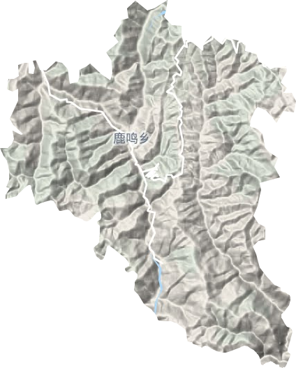 鹿鸣乡地形地图