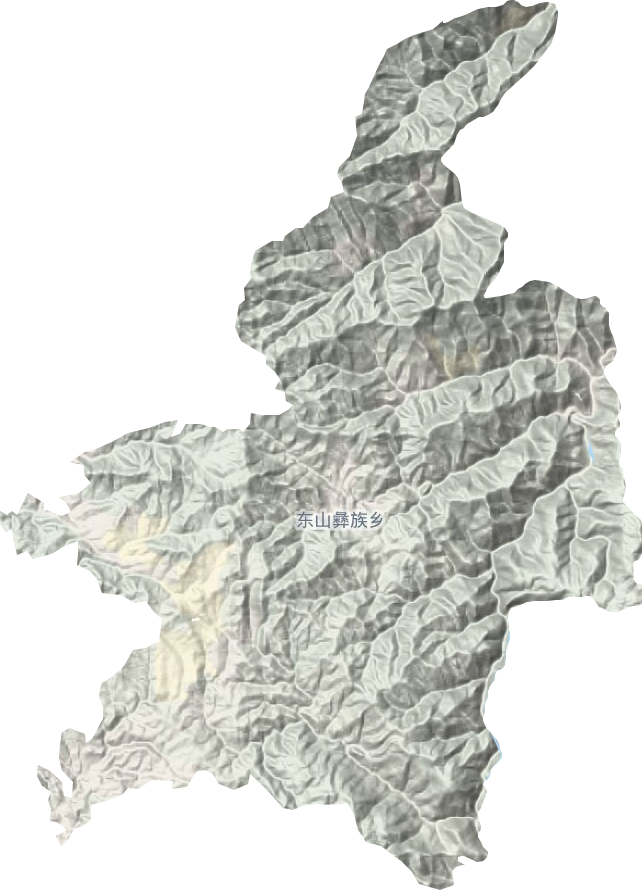 东山彝族乡地形地图