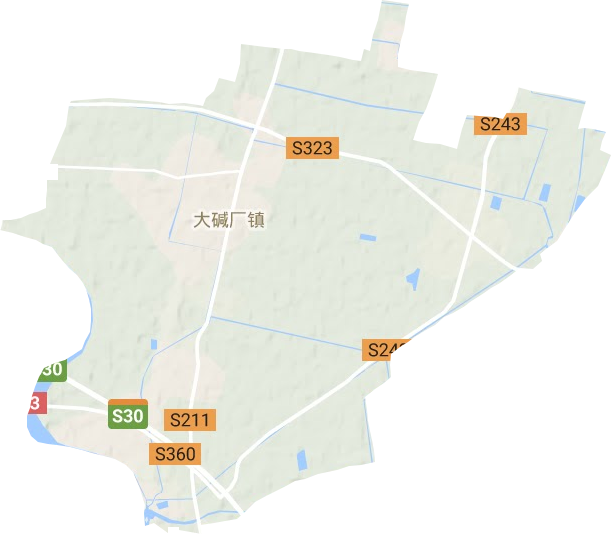 大碱厂镇地形地图