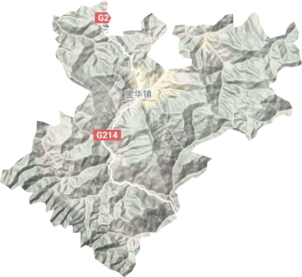 宝华镇地形地图