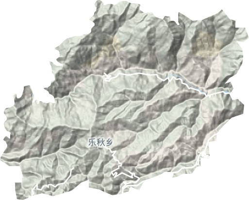 乐秋乡地形地图