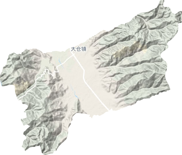 大仓镇地形地图