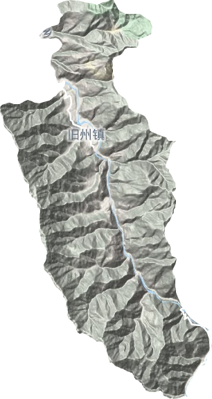 功果桥镇地形地图