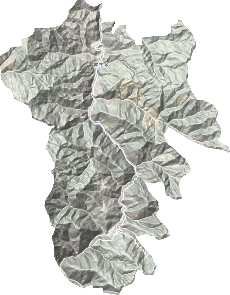 宝丰乡地形地图