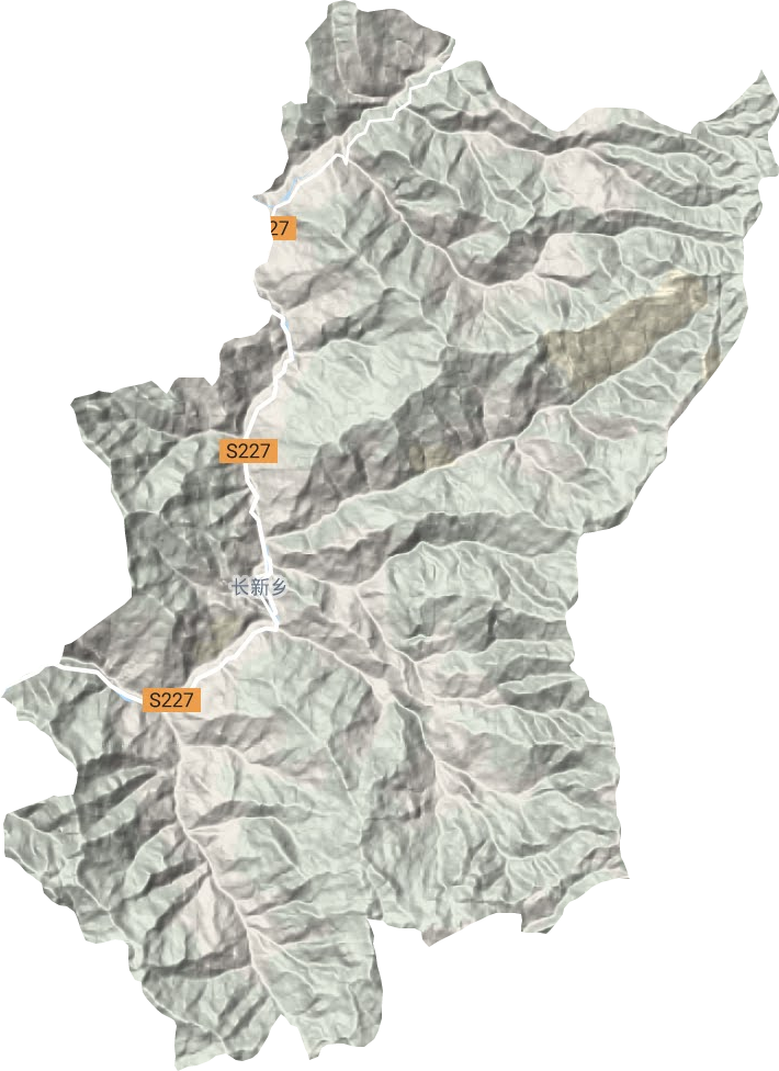 长新乡地形地图