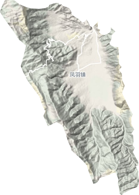 凤羽镇地形地图