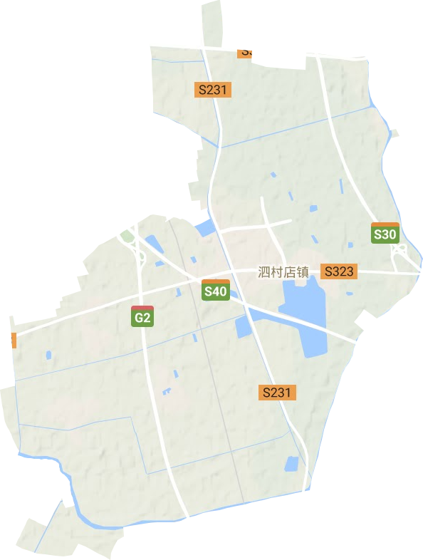 泗村店镇地形地图