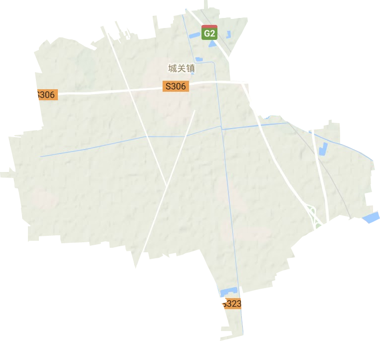 城关镇地形地图