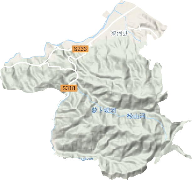 遮岛镇地形地图
