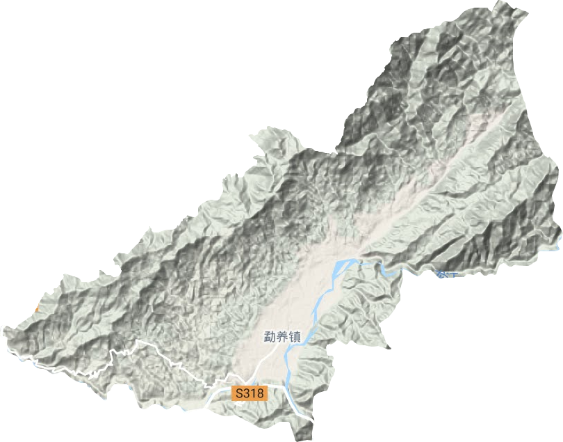 勐养镇地形地图