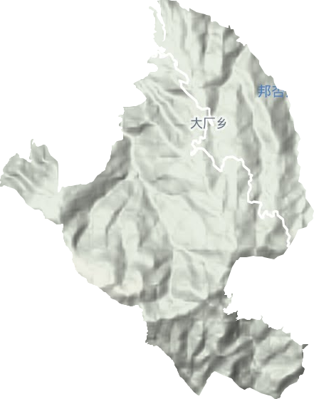 大厂乡地形地图