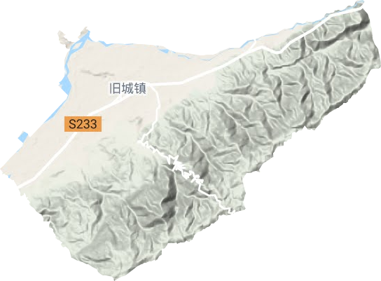 旧城镇地形地图