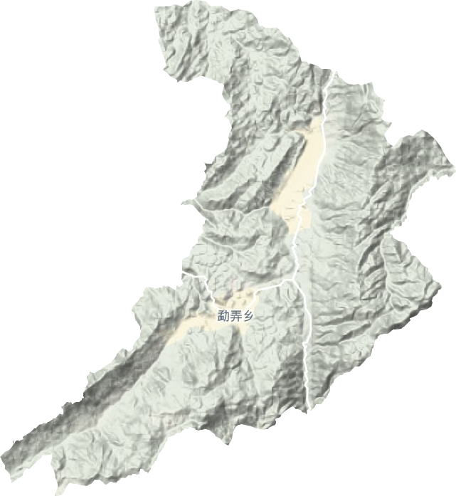 勐弄乡地形地图