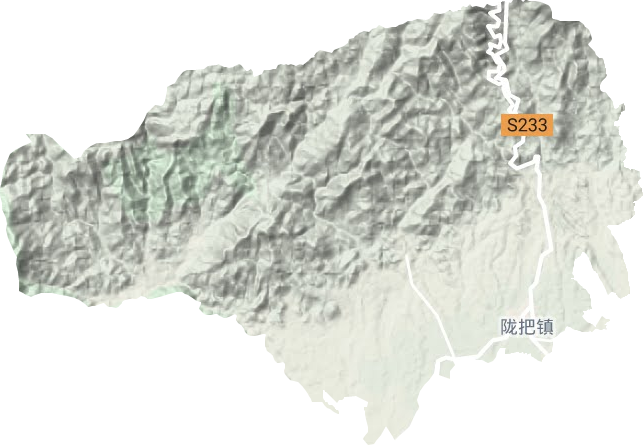 陇把镇地形地图