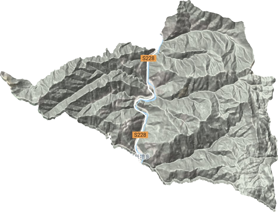 大兴地镇地形地图