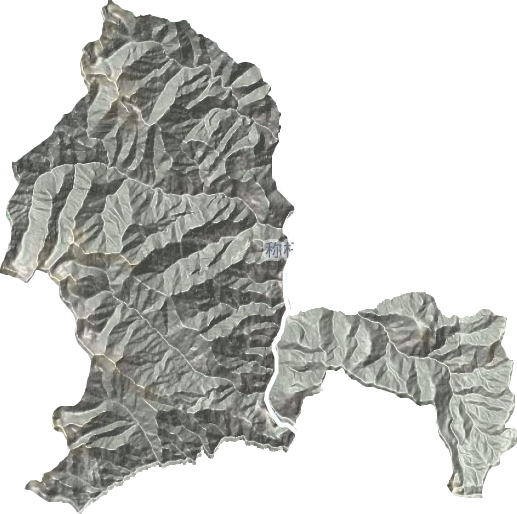 称杆乡地形地图