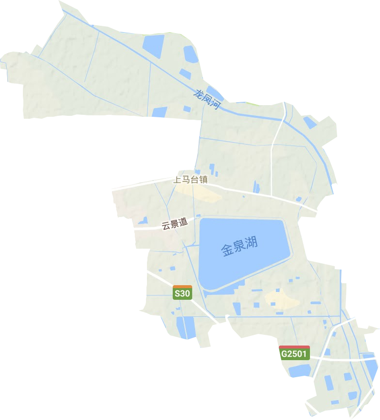 上马台镇地形地图